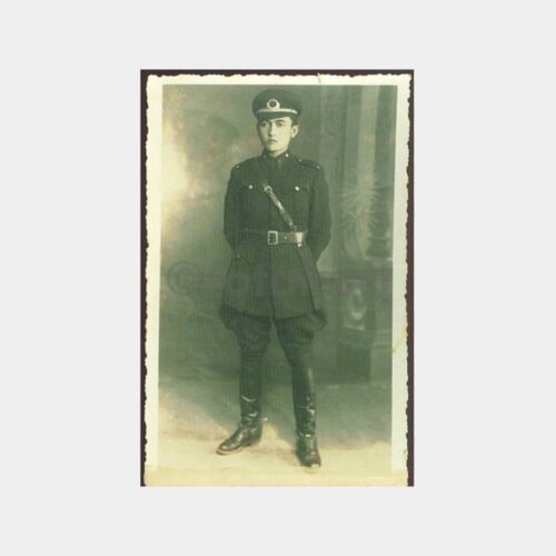 1930 Askeri Öğrenci Görünüş Stüdyo Fotoğraf