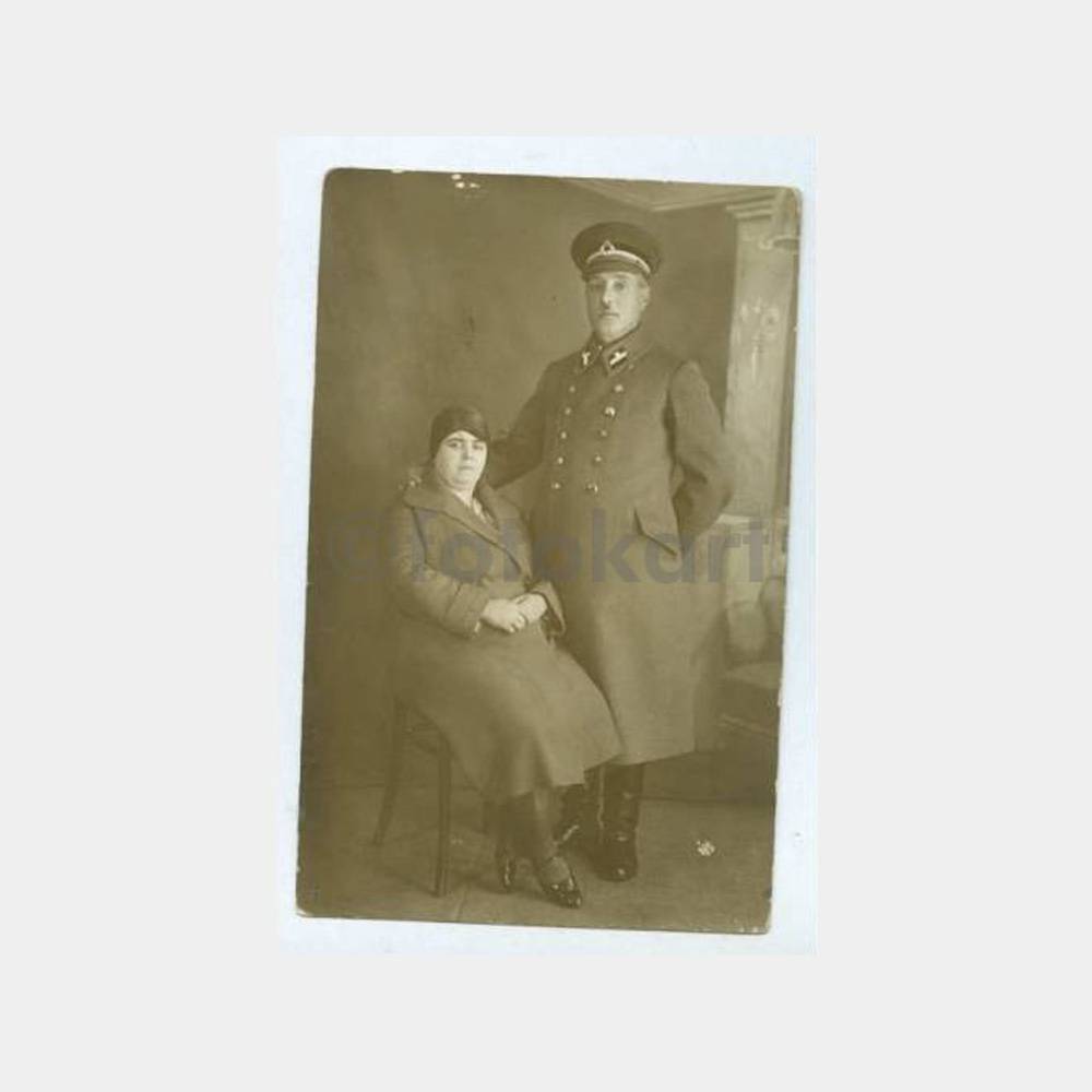 1930 Subay ve Eşi Stüdyo Fotoğraf