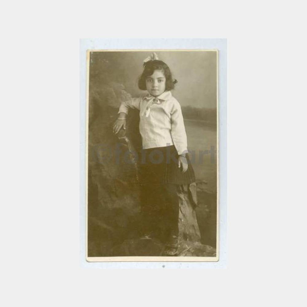 1930 Kız Çocuk Arka Plan Stüdyo Fotoğraf