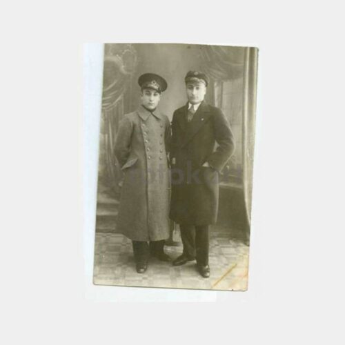 1930 İki Bay Öğrenci Görünüş Stüdyo Fotoğraf