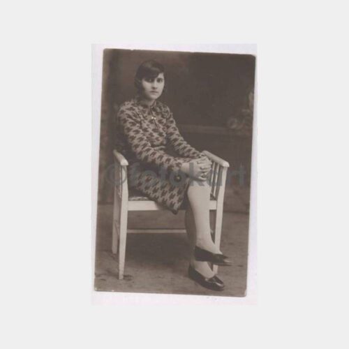 1930 Genç Kız Görünüş Stüdyo Fotoğraf