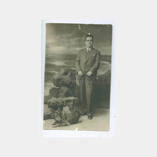 1930 Bay Görünüş Arka Plan Stüdyo Fotoğraf