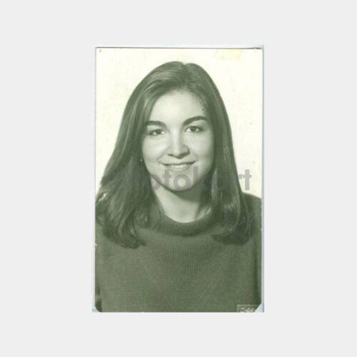 1970 Foto Aytuğ - Genç Kız Portre Stüdyo Fotoğraf