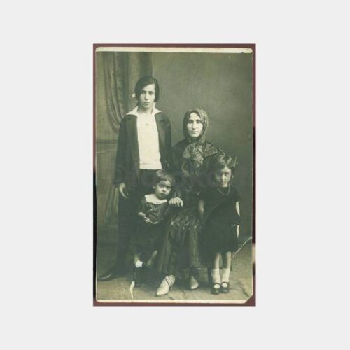 1930 Aile Çocuklar Görünüş Stüdyo Fotoğraf