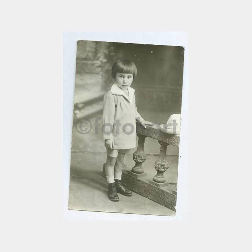 1930 Çocuk Görünüş Stüdyo Fotoğraf