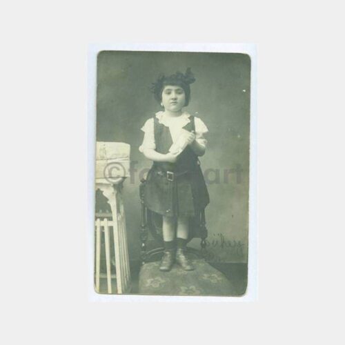 1928 Kız Çocuk Stüdyo Fotoğraf