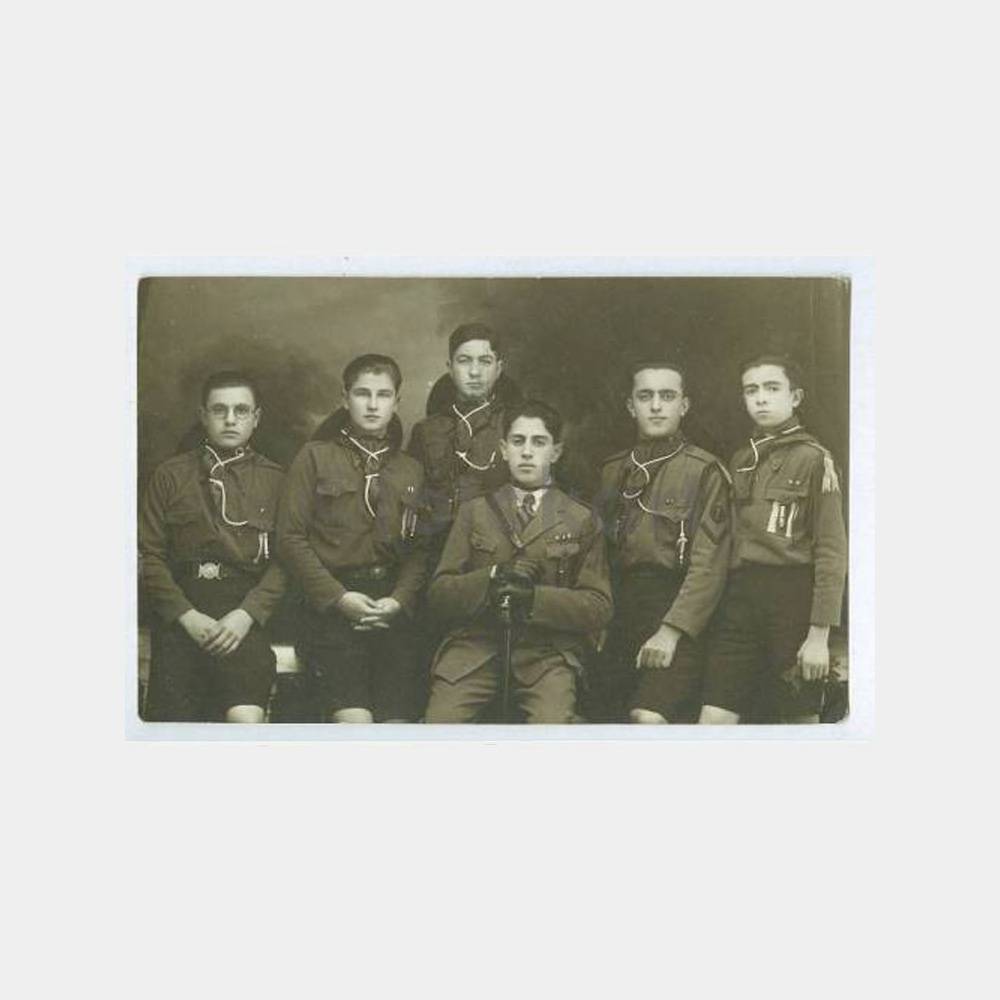 1928 İzciler Konulu Stüdyo Fotoğraf