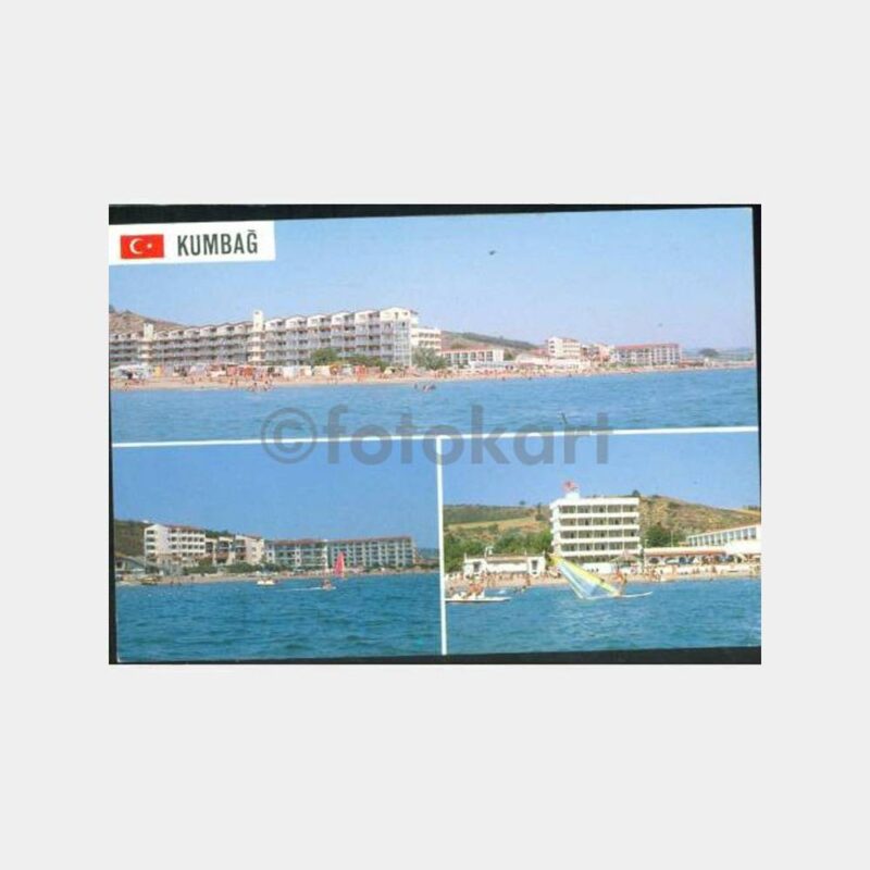 1980 Tekirdağ Kumbağ 3 Görünüş Kartpostal
