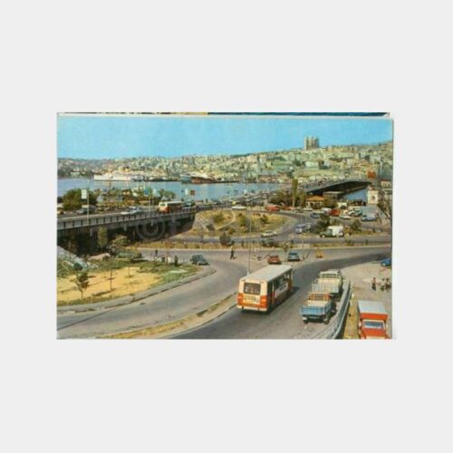 1974 Unkapanı Atatürk Köprüsü Görünüş Kartpostal
