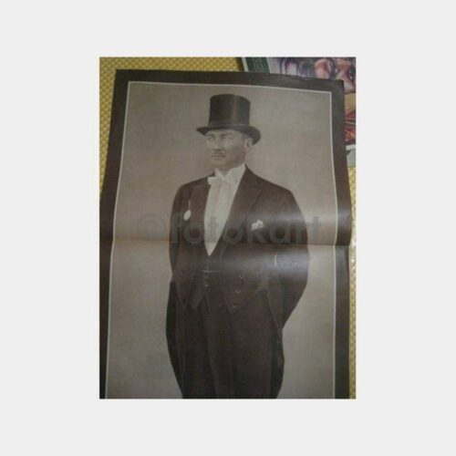 Atatürk Frak Giyimli - Baskı Resim