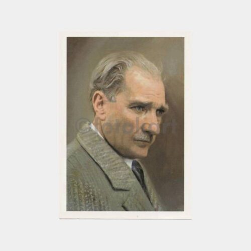 Başöğretmen Atatürk Konulu Kartpostal