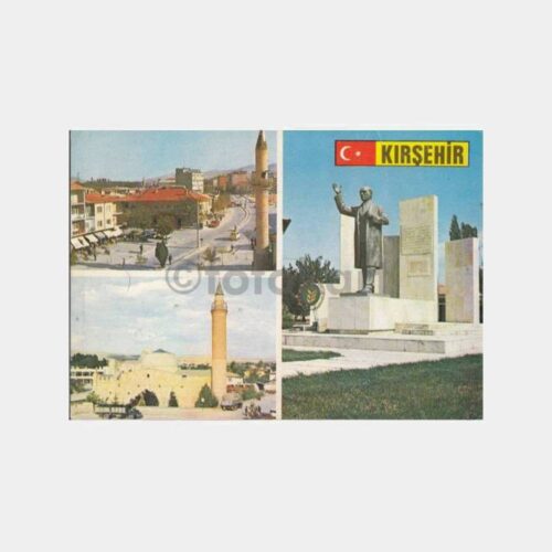 1975 Kırşehir Atatürk Anıtı Görünüş Kartpostal