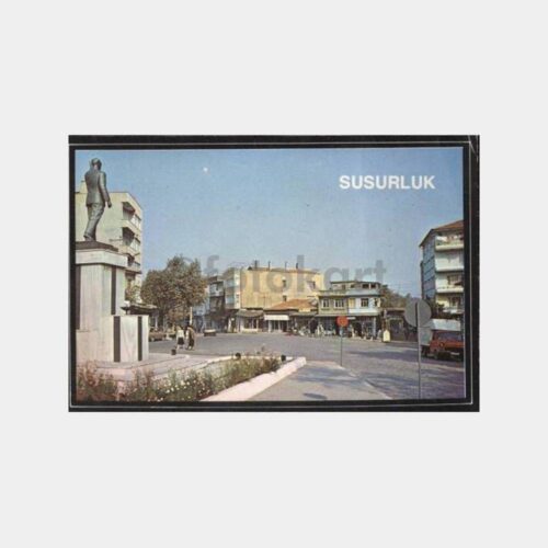 Susurluk Atatürk Meydanı Görünüş Kartpostal