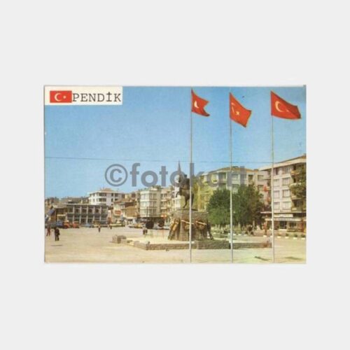 Pendik Atatürk Meydanı Görünüş Kartpostal