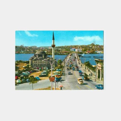 1970 İstanbul Atatürk Köprüsü Görünüş Kartpostal