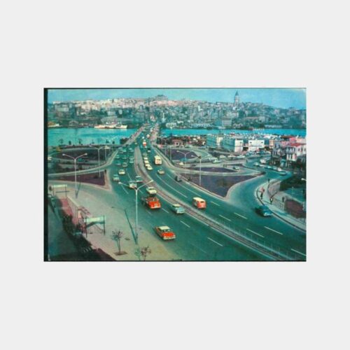 1973 Unkapanı Atatürk Köprüsü Görünüş Kartpostal