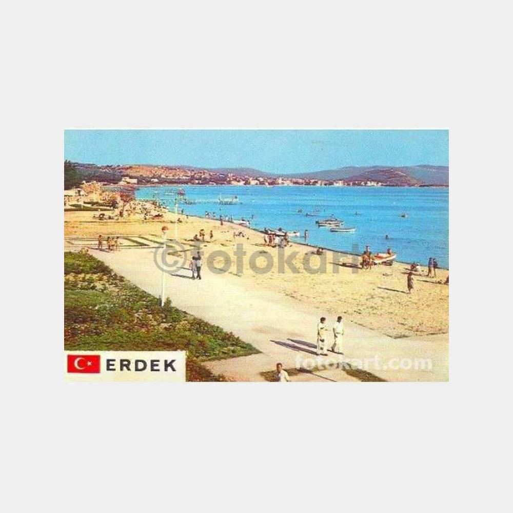 Erdek Sahili Kamplar Kartpostal