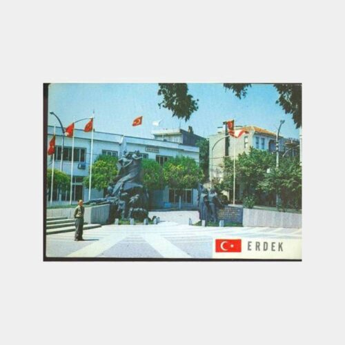 1970 Erdek Belediye Binası Görünüş Kartpostal