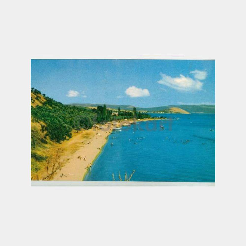 1968 Erdek Çuğra Plajı Görünüş Kartpostal