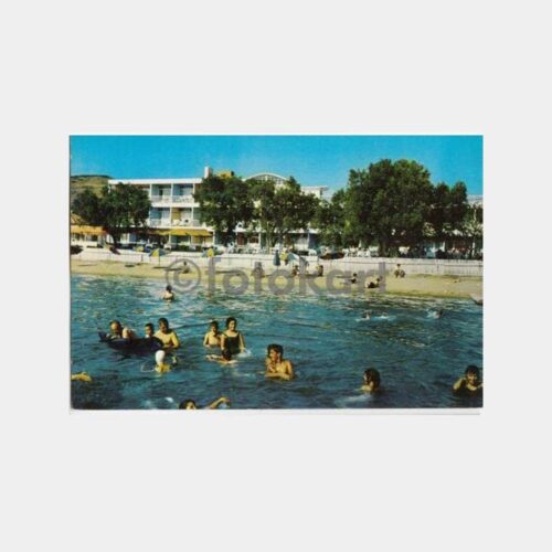 1983 Erdek Gülplaj Oteli Görünüş Kartpostal