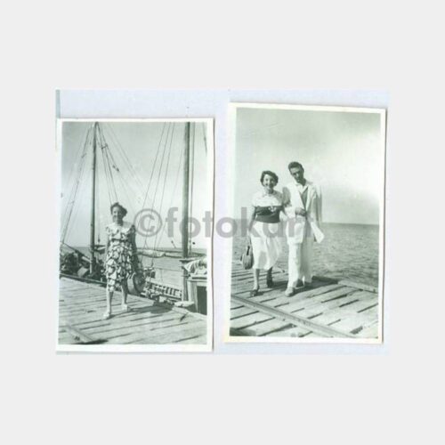 1938 Fenerbahçe Sahili Bay ve Kadın Fotoğraf