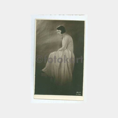 1930 Güzel Kadın Görünüş Stüdyo Fotoğraf