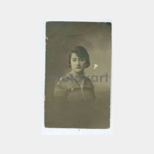 1930 Güzel Kadın Görünüş Stüdyo Fotoğraf