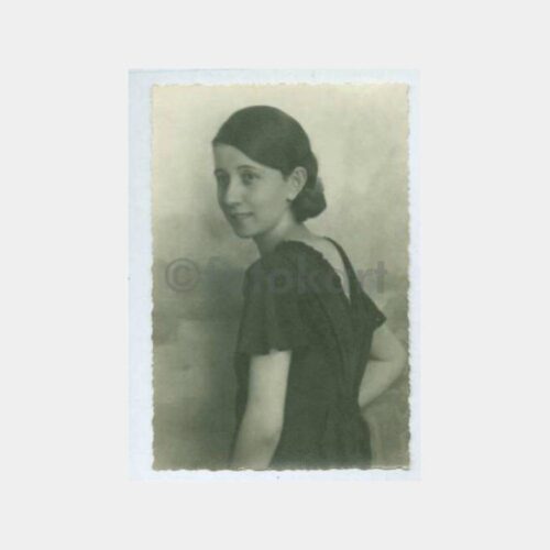 1930 Güzel Kadın Görünüş Stüdyo Fotoğraf