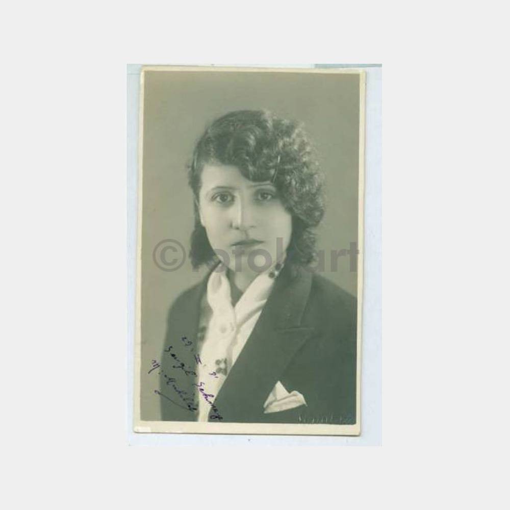 1931 Güzel Kadın Görünüş Stüdyo Fotoğraf