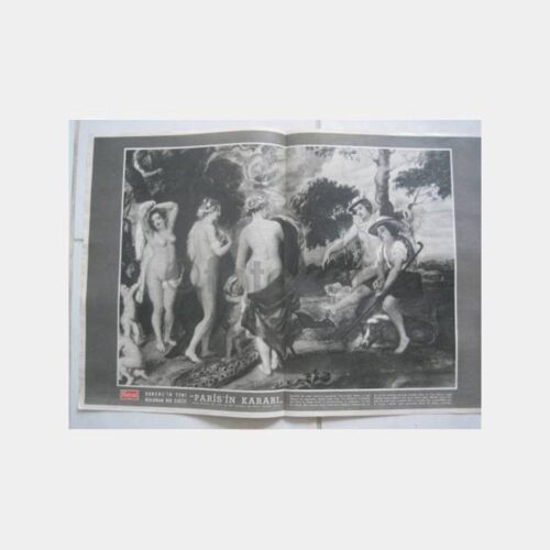 Ressam Rubens Paris'in Kararı - Tablo Baskı Resim