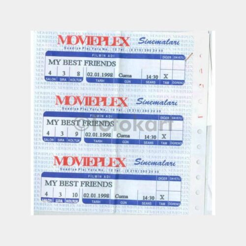 1998 Suadiye Movieplex Sinema Bileti