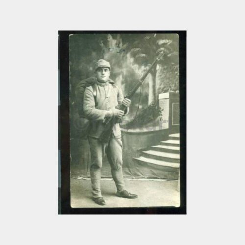 1929 Asker -Arka Plan- Stüdyo Fotoğraf