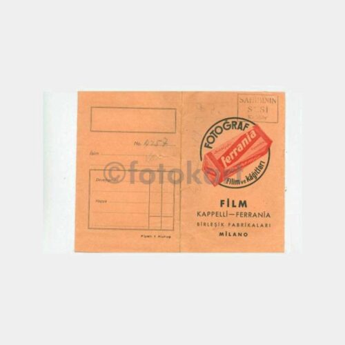 1936 Ferrania - Fotoğraf Saklama Zarfı