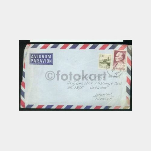 1976 Yugoslavya Goradze Pullu Zarf