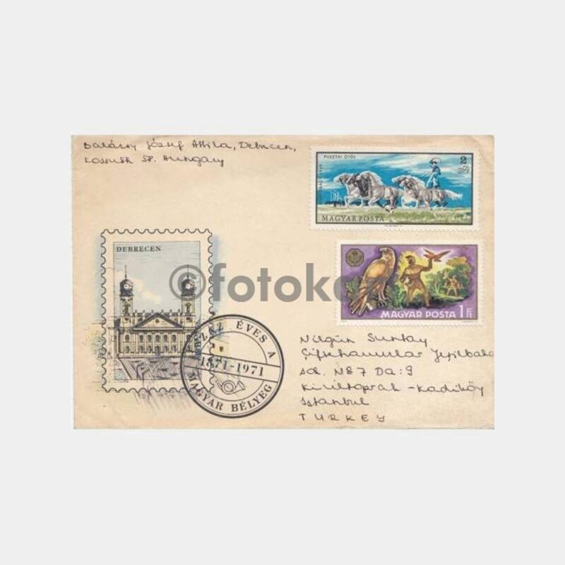 1971 Macaristan Pullu Zarf