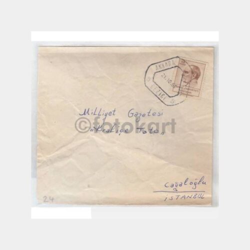 1966 Ankara-İstanbul Ambulant Tren Damga Zarf