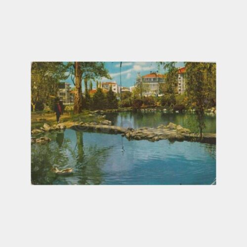 1975 Ankara Kuğulu Park Görünüş Kartpostal