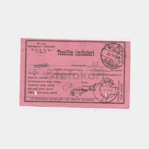 1948 Ankara Posta Tesellüm İlmühaberi