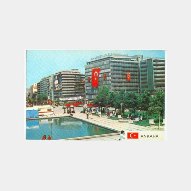 1976 Ankara Kızılay Görünüş Kartpostal