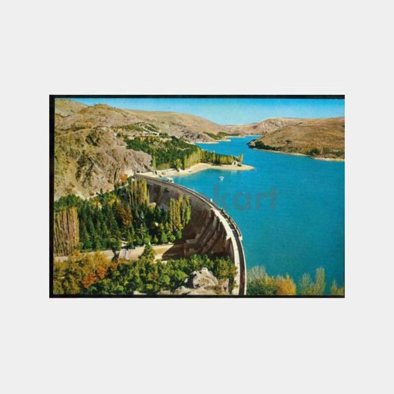 1980 Ankara Çubuk Barajı Görünüş Kartpostal