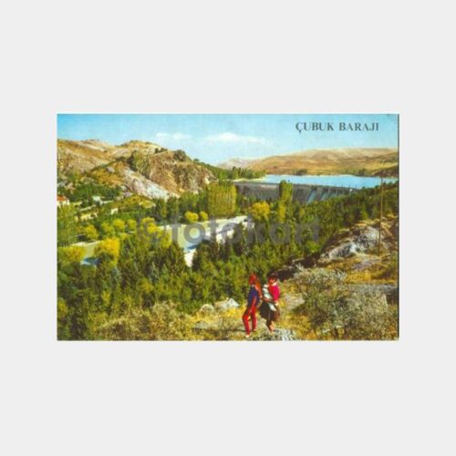 1975 Ankara Çubuk Barajı Görünüş Kartpostal