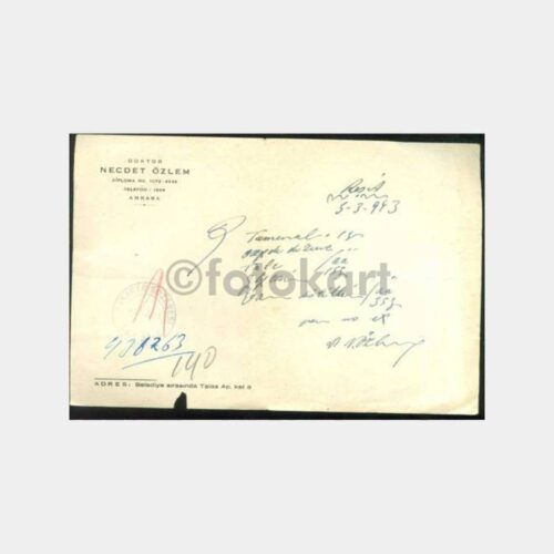 1943 Ankara Dr. Necdet Özlem Reçetesi