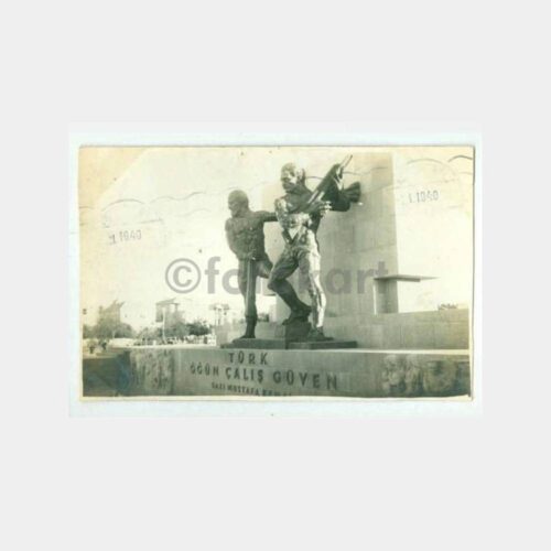 1939 Ankara Güven Anıtı - Damgalı Kartpostal