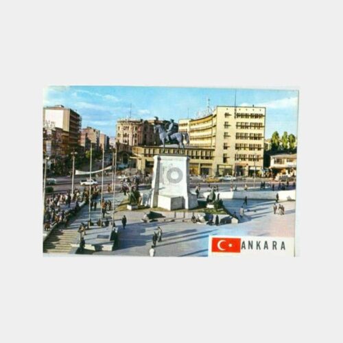 1973 Ankara Ulus Meydanı Görünüş Kartpostal
