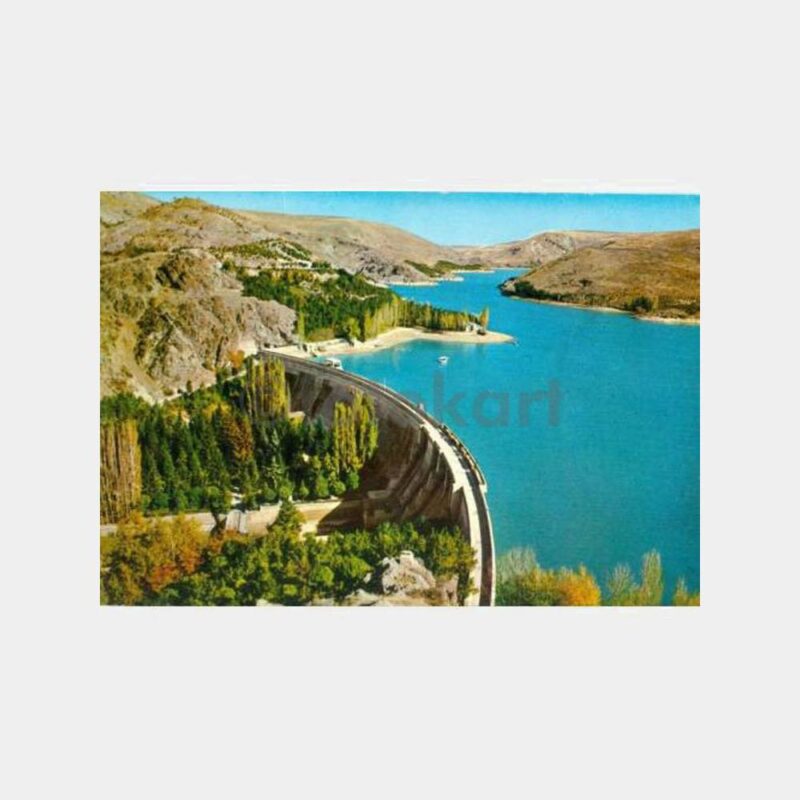 1975 Ankara Çubuk Barajı Görünüş Kartpostal
