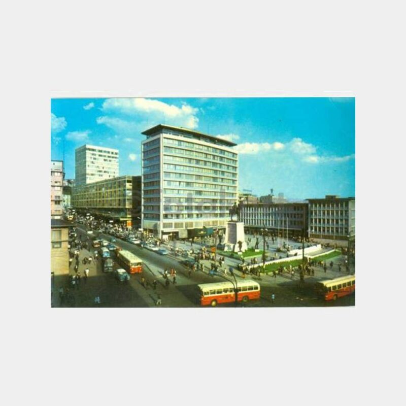 1974 Ankara Ulus Meydanı Otobüsler Kartpostal