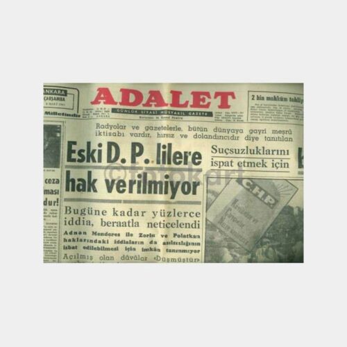 1963 Ankara Adalet Gazetesi