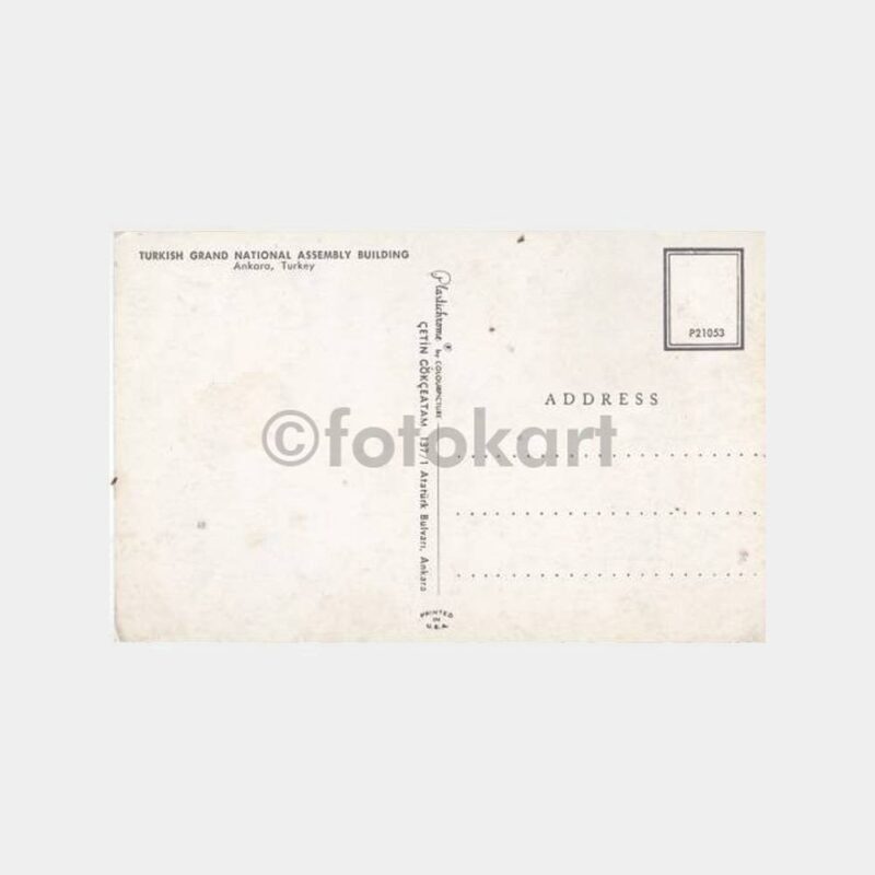 1940 Ankara Meclis Binası -Gökçeatam- Kartpostal - Görsel 2