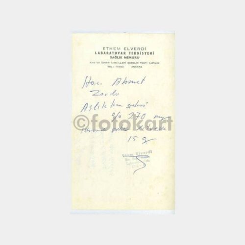 Ankara Elverdi Laboratuvar Reçetesi