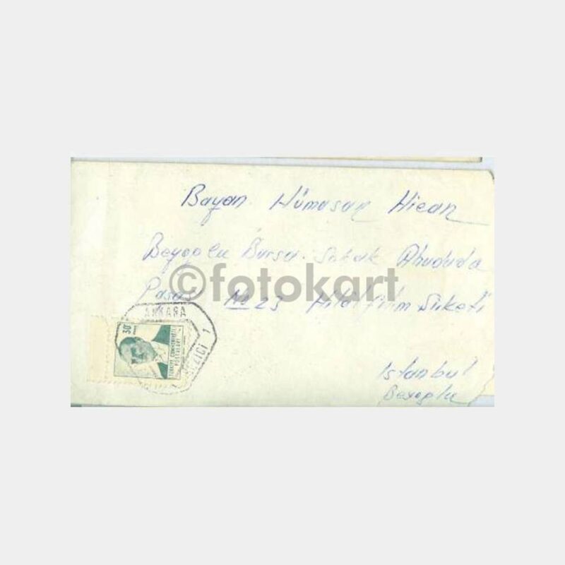1964 İzmir-Ankara Ambulant Tren Damga - Görsel 2